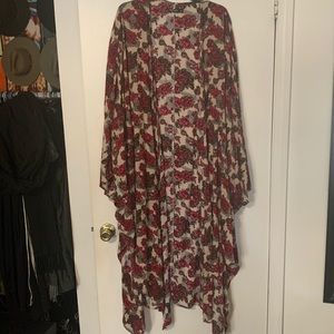 ⭐️Nasty Gal Floral Maxi Kimono M/L